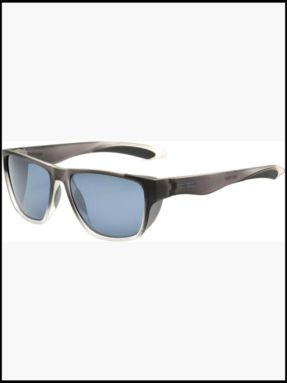Rectangular Polarized Sunglasses 55mm UV Protection Scratch Resistant